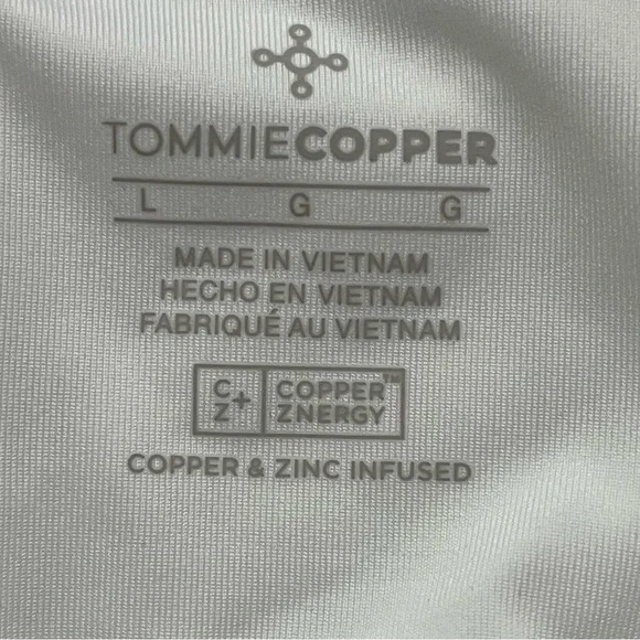 Tommie Copper Shoulder Support Bra Size Large White Back Support Compression - Picture 4 of 10